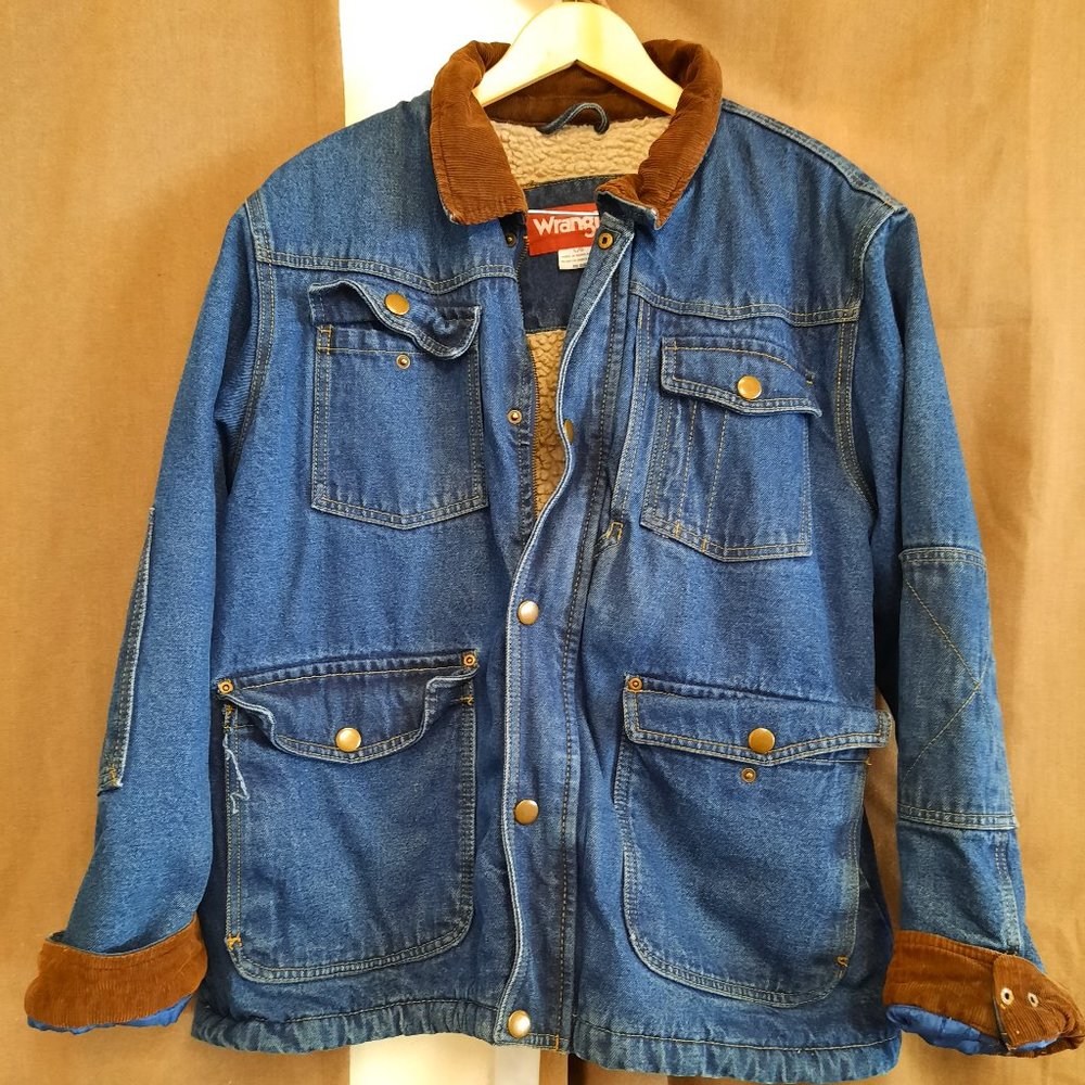 Authentic Vintage Wrangler Sherpa Denim Jacket